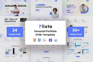 Mua Flixta - Personal Portfolio HTML Template giá rẻ