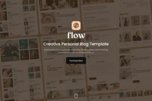 Mua Flow - HTML Personal Blog Template giá rẻ