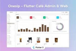 Mua Flutter Cafe Admin & Client Web giá rẻ