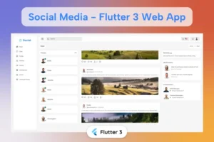 Mua Flutter Social Web App Template giá rẻ