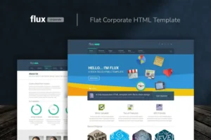 Mua Flux - Flat Corporate HTML Template giá rẻ