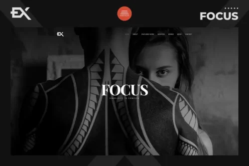 Mua Focus - Photography Portfolio Template giá rẻ