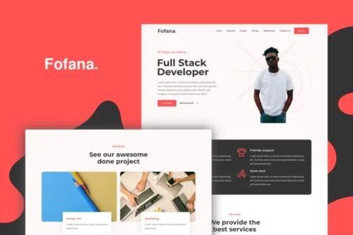 Mua Fofana - Personal Portfolio Template giá rẻ