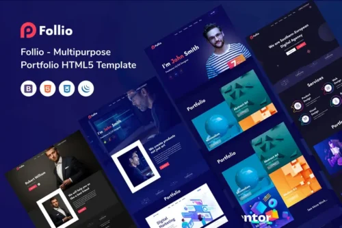 Mua Follio - Multipurpose Portfolio HTML5 Template giá rẻ