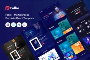 Mua Follio - Multipurpose Portfolio React Template giá rẻ