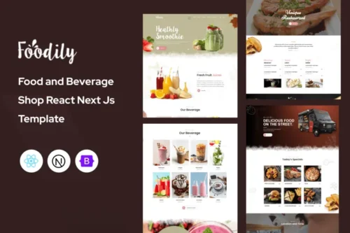 Mua Foodily - Food & Beverage Shop React Next Js giá rẻ
