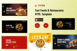 Mua Foodix - Fast Foods & Restaurants HTML + RTL Templ giá rẻ
