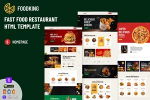 Mua Foodking - Fast Food Restaurant HTML Template giá rẻ