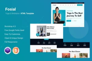 Mua Fosial - Yoga & Meditation HTML Template giá rẻ
