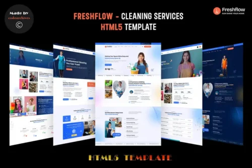 Mua Freshflow - Cleaning Services HTML Template giá rẻ