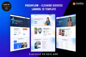 Mua Freshflow - Cleaning Services Laravel 12 Template giá rẻ