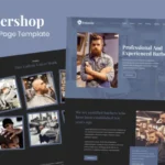 Frizerie – Barbershop Landing Page Template