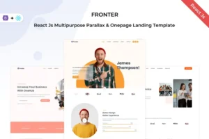 Mua Fronter - React Js Multipurpose Landing Template giá rẻ
