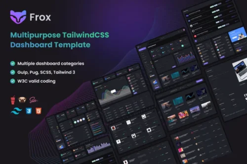 Mua Frox - Multipurpose TailwindCSS Dashboard Template giá rẻ