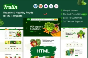 Mua Frutin - Organic & Healthy Food HTML Template giá rẻ