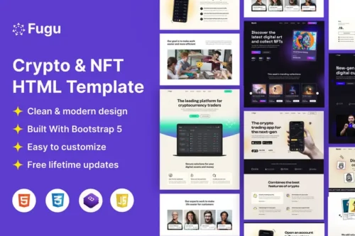 Mua Fugu - NFT & Crypto Html Template giá rẻ