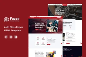 Mua Fuzze - Auto Glass Repair HTML Template giá rẻ