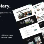 Fxotary – Digital Agency HTML Template