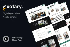 Mua Fxotary - Digital Agency React NextJS Template giá rẻ