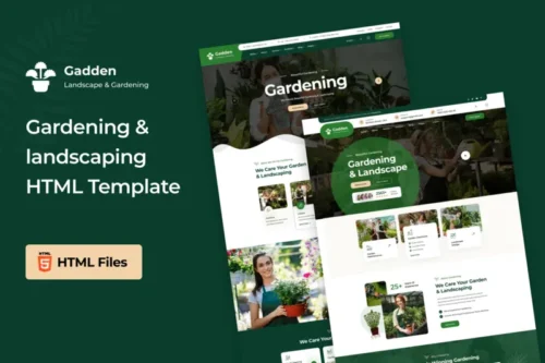 Mua Gadden - Garden & Landscaping HTML Template giá rẻ