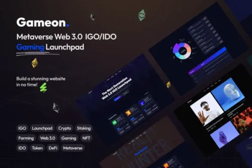 Mua Gameon - Metaverse IGO Launchpad HTML Template giá rẻ