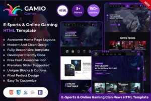 Mua Gamio - eSports & Gaming HTML Template giá rẻ