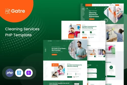 Mua Gatre - Cleaning Services PHP Template giá rẻ