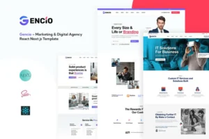 Mua Gencio – Marketing & Digital Agency React Next js giá rẻ