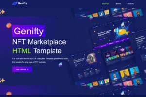 Mua Genifty - NFT Marketplace HTML Template giá rẻ