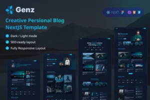 Mua Genz - Creative Personal Blog Portfolio NextJS giá rẻ