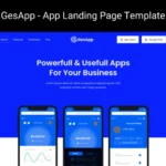 GesApp – App Landing Page Template