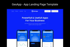 Mua GesApp - App Landing Page Template giá rẻ