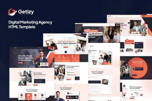 Mua Getizy - Digital Marketing Agency HTML Template giá rẻ
