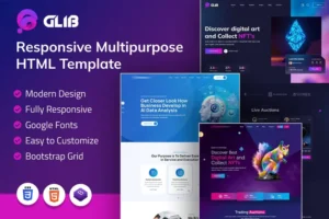 Mua Glib | Responsive Multipurpose HTML Template giá rẻ