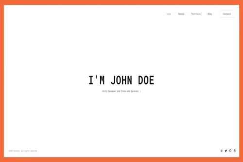 Mua Glitche - Tailwind CSS Personal Portfolio Template giá rẻ