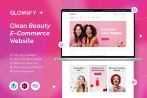 Glowify - Beauty and Cosmetics Shop WordPress Theme