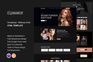 Mua Gmaakeup - Makeup Artist HTML Template giá rẻ
