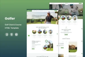 Mua Golfer - Golf Club & Course HTML Template giá rẻ