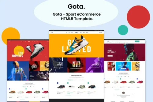 Mua Gota - Sport eCommerce HTML5 Template giá rẻ