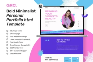 Mua Grace - Creative Personal Portfolio Template giá rẻ