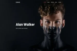 Mua Grax - Personal Portfolio Template giá rẻ