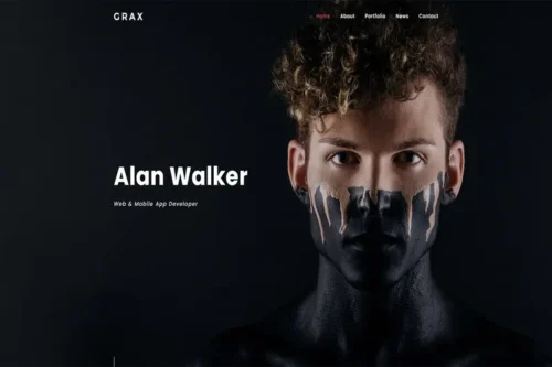 Mua Grax - Personal Portfolio Template giá rẻ