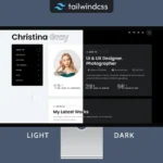 Gray – Tailwind Personal vCard/Portfolio Template