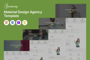 Mua Greatway - Material Design Agency HTML Template giá rẻ