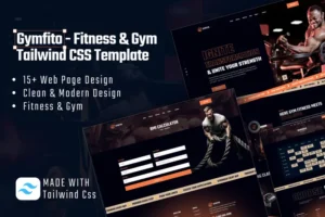 Mua Gymfito - Tailwind CSS Fitness & Gym HTML Template giá rẻ