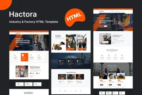 Mua Hactora - Industry & Factory HTML Template giá rẻ