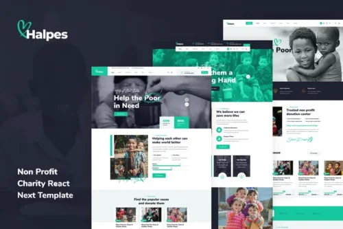 Mua Halpes - Non Profit Charity React Next Template giá rẻ