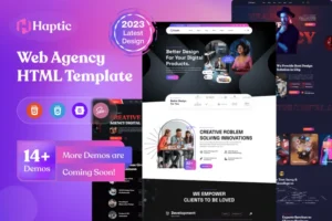 Mua Haptic - Web Design Agency HTML Template giá rẻ