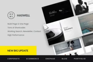 Mua Haswell - Multipurpose One & Multi Page Template giá rẻ