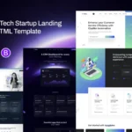 Helax – Tech Startup Landing Page Html Template